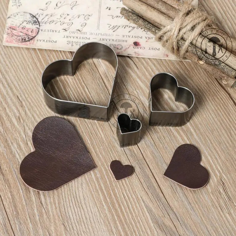 ZONESUN heart shape geometrical earring leather cutting punching click steel rule die press tool cutter handmake handcraft diy