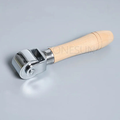 ZONESUN Press Edge Roller Leather Glue Laminating Leather Craft Tools Leather Edge Creaser Smoother For DIY Handmade