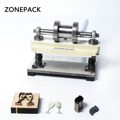 ZONESUN Manual Leather Die Cutting Machine Handmade Earring Die Cuts Pressing Machine For Punching Clicker Die Steel Rule Die