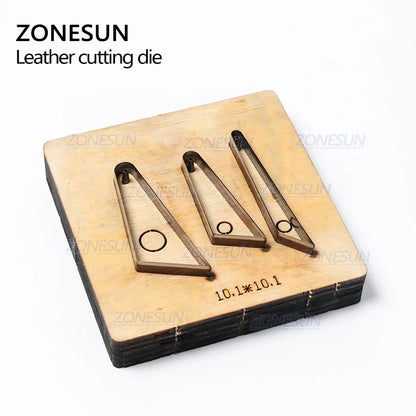 ZONESUN H3 DIY Custom Cutter Leather Earring Cutting Die Leather Cut Out Earring For Steel Rule Die Cutting Machine Press Tools