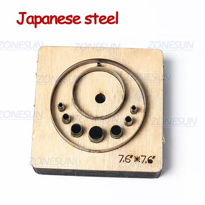 ZONESUN T6 DIY Custom Cutter Leather Earring Cutting Die Leather Cut Out Earring Punch Hand Tool Cut Knife Mould