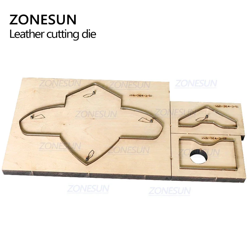 ZONESUN Credit Card Holder Coin Purse Customized Leather Cutting Die Handicraft Tool Punch Cutter Mold Diy Paper Wallet Cut Die