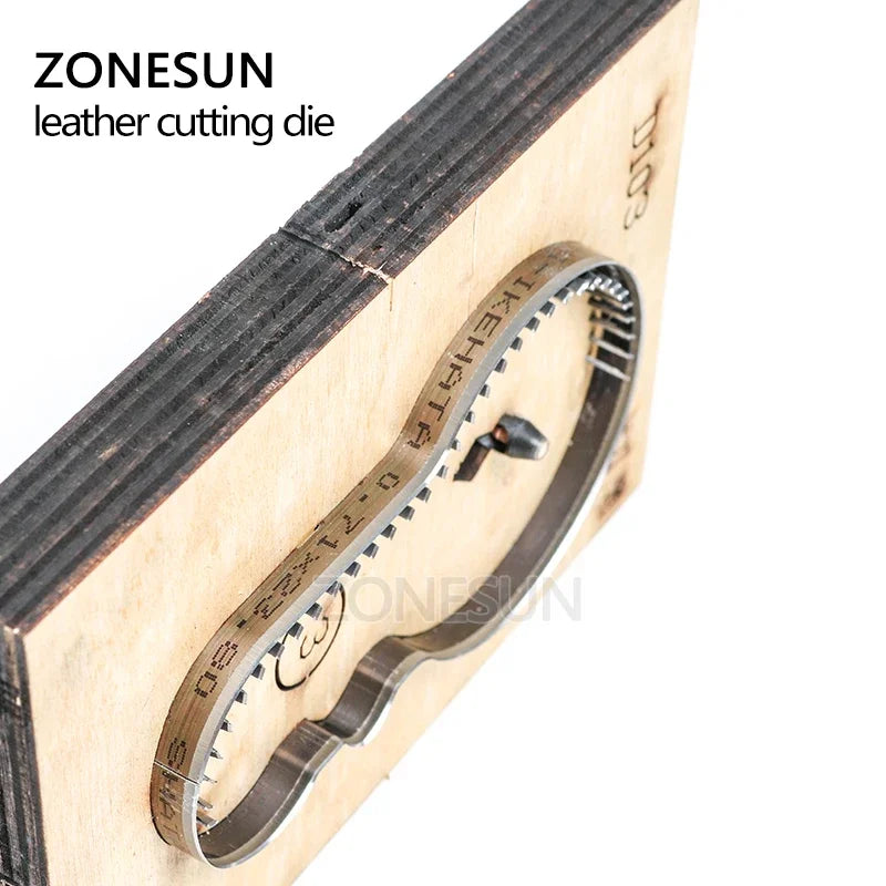 ZONESUN D103 Customized leather cutting die DIY Key Ring Wooden Template Knife Punching Key Chain Cutting Mould Cutter