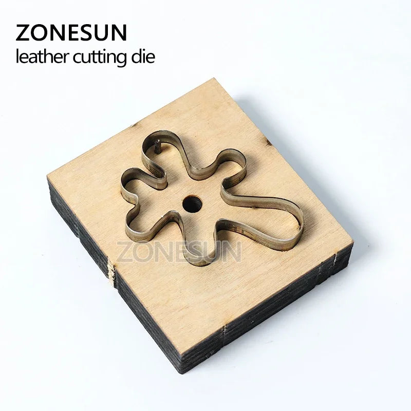 ZONESUN Custom Irregular Leather Earring Paper Cutting Die Tool For Die Cutting Machine DIY Punching Clicker Steel Rule Die