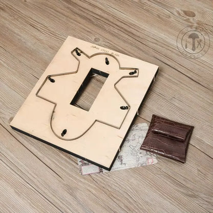 ZONESUN Z101 Customized leather cutting die handicraft tool coin purse punch coin pouch cutter mold DIY paper laser knife die