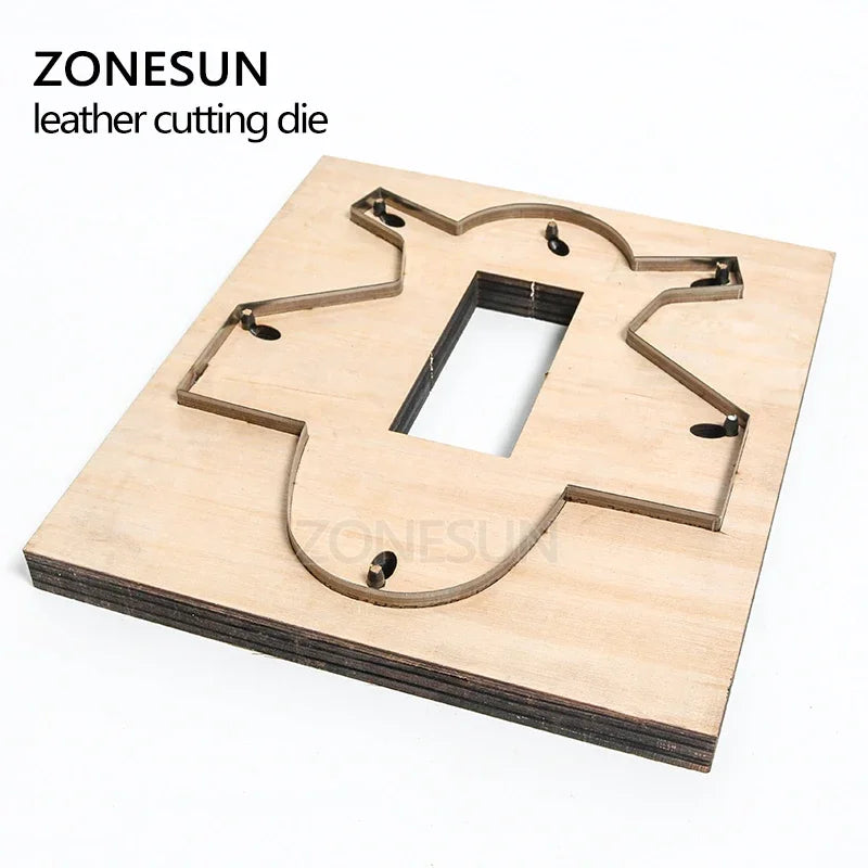 ZONESUN Z101 Customized leather cutting die handicraft tool coin purse punch coin pouch cutter mold DIY paper laser knife die