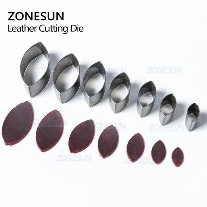 ZONESUN 20/25/30/50mm irregular Iron Blade Rule Die Cut Hole Punch Tool Cutting Mold Dies Cutter for DIY Leather Crafts Belt