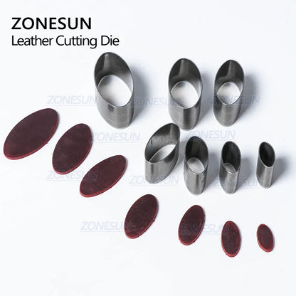 ZONESUN 20/25/30/50mm irregular Iron Blade Rule Die Cut Hole Punch Tool Cutting Mold Dies Cutter for DIY Leather Crafts Belt