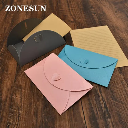ZONESUN  envelope customized leather paper cutting die steel rule die handicraft tool punch cutter handicraft diy handmade