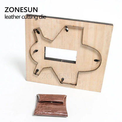 ZONESUN Z101 Customized leather cutting die handicraft tool coin purse punch coin pouch cutter mold DIY paper laser knife die
