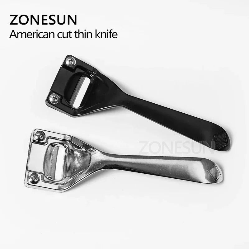 ZONESUN Leather Skiving Knife Leathercraft Edge Cutting 3 Blades Folds Seams Tool Skiving Trimming Leather Craft Supplies