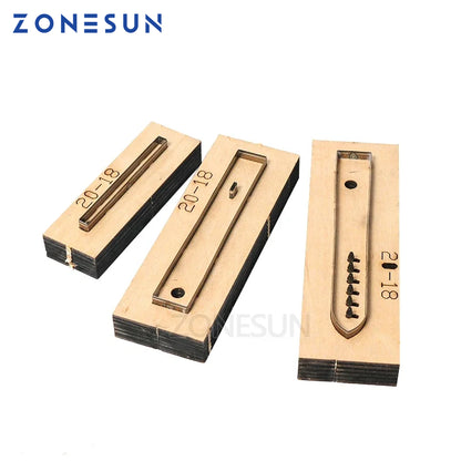 ZONESUN 20-18 Customized leather cutting die Leather DIY Craft supply watchband strap Wooden Template Punching Cutting Mould