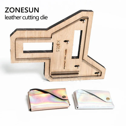 ZONESUN Credit Card holder coin purse Customized leather cutting die handicraft tool punch cutter mold DIY paper wallet cut die