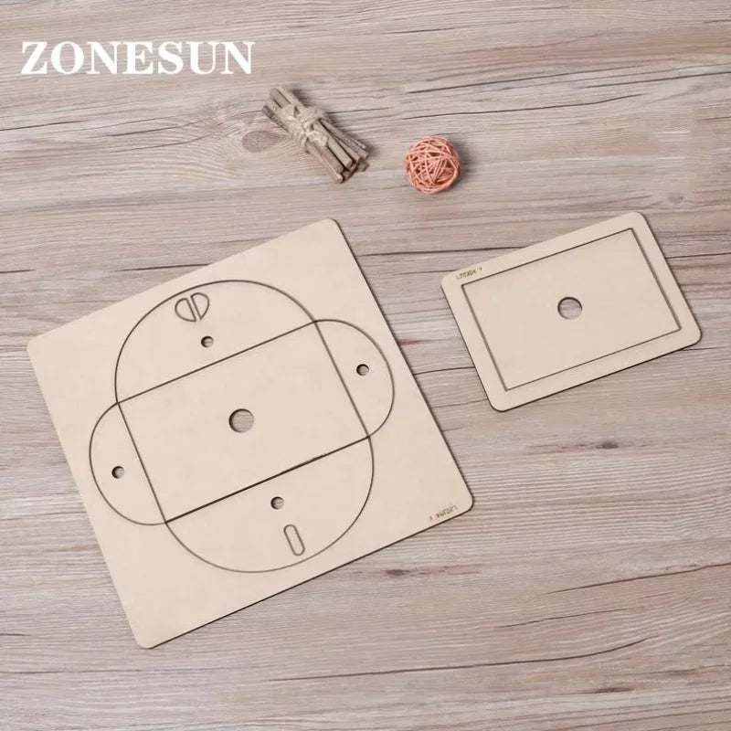 ZONESUN  envelope customized leather paper cutting die steel rule die handicraft tool punch cutter handicraft diy handmade