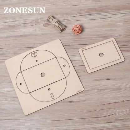 ZONESUN  envelope customized leather paper cutting die steel rule die handicraft tool punch cutter handicraft diy handmade