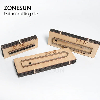 ZONESUN 20-18 Customized leather cutting die Leather DIY Craft supply watchband strap Wooden Template punch cut steel rule die