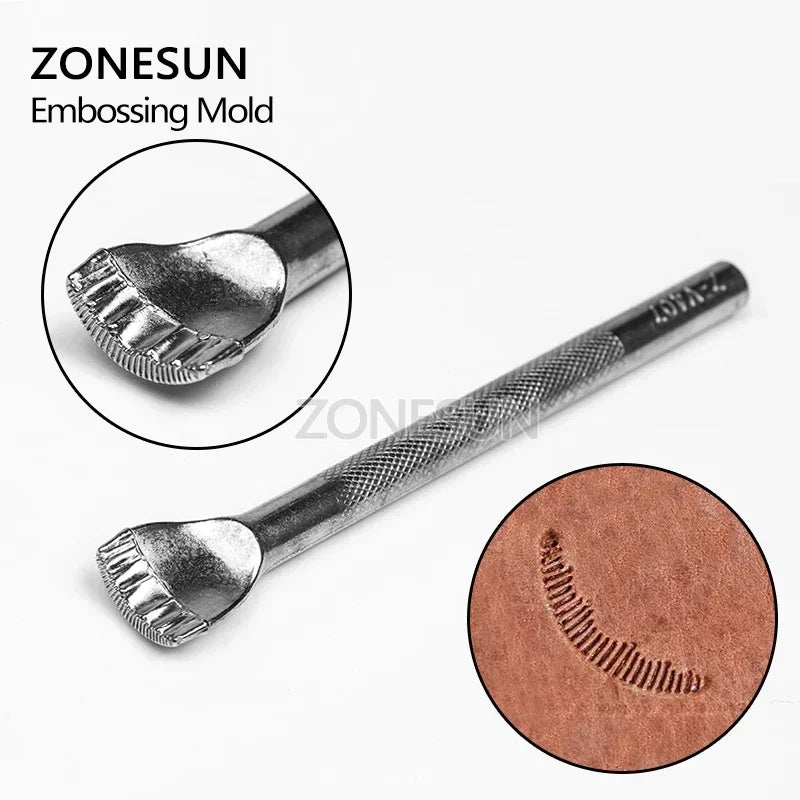 ZONESUN 20Pcs/1Set   Metal Leather Carving Printing Tool DIY Manual Leather Craft Stamps Art Pattern Leather Stamping Printing