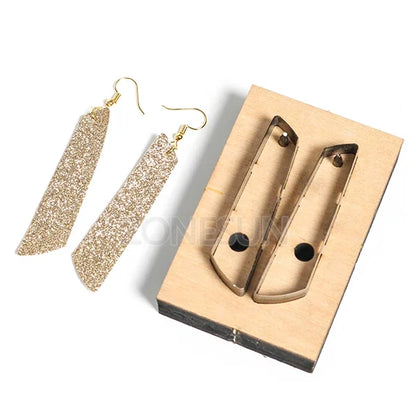 ZONESUN E6 leather earring cutting die paper art leather decoration tool for die cutting machine DIY handicraft cutter