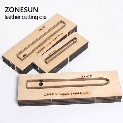 ZONESUN 14-12 Customized leather cutting die Leather DIY Craft supply watchband strap Wooden Template Punching Cutting Mould