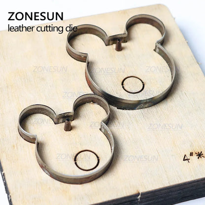 ZONESUN T5 DIY Custom Cutter Leather Earring Cutting Die Leather Cut Out Earring For Steel Rule Die Cutting Machine Press Tools