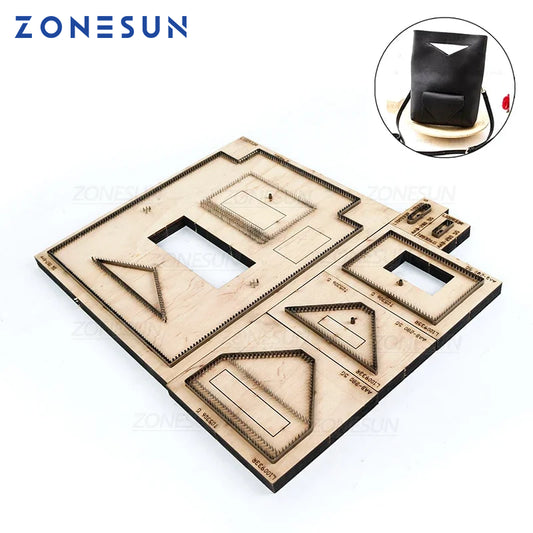 ZONESUN DIY Handmade Crossbody bag Punching Die|Leather Cutting Die|Handicraft Leather Tool