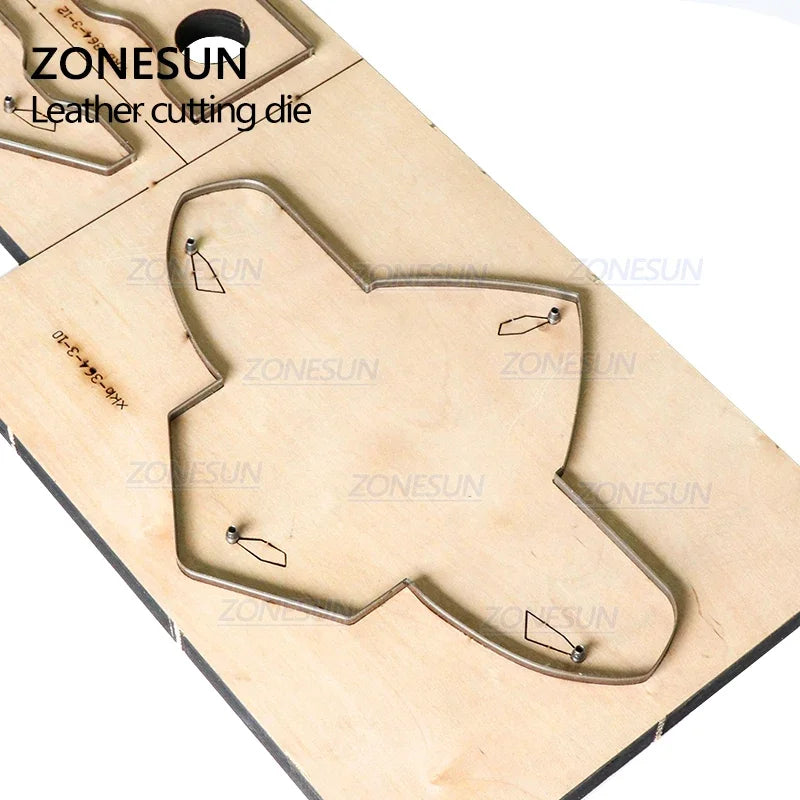 ZONESUN Credit Card Holder Coin Purse Customized Leather Cutting Die Handicraft Tool Punch Cutter Mold Diy Paper Wallet Cut Die