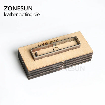 ZONESUN leather earring cutting dies rectangle shape leather paper earring decoration cutting steel rule click press die