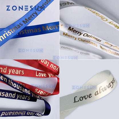 ZONESUN Digital Printer for Personalized Satin Ribbon Printing Machine, Gift Wrapping, Custom Bows, Name badges, FX223