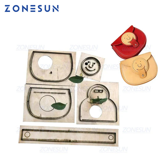 ZONESUN Women Wallet Coin Purse Customized Leather Cutting Die Handicraft Tool Punch Cutter Mold DIY Paper Wallet Cut Die