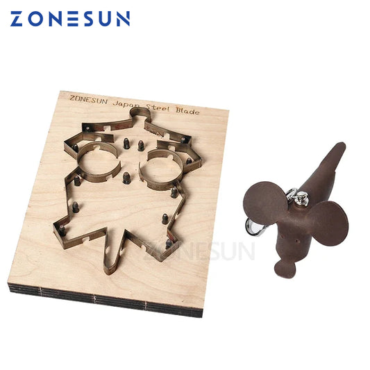 ZONESUN Japan Steel Blade Rule Die Clicker Dies Punch Tool Mouse Cutting Mold Wood Templat  For Leather Die Cutting Machine