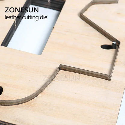 ZONESUN Z101 Customized leather cutting die handicraft tool coin purse punch coin pouch cutter mold DIY paper laser knife die