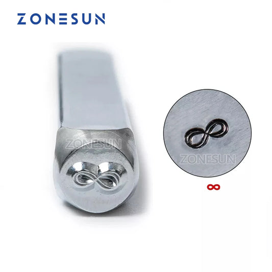 ZONESUN Infinity Jewelry Stamping Metal Alphabet LOGO Steel Stamps Mold Marking Tool Punch Die For Gold Ring Bracelet Necklace