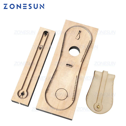 ZONESUN Custom Leather Car Key Chain Die Cuts For Handmade Key Ring DIY  Hang Decoration Cutting Clicker Die Steel Rule Die