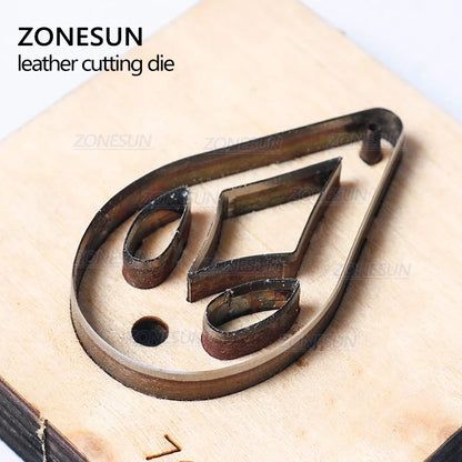 ZONESUN T7 DIY Custom Cutter Leather Earring Cutting Die Leather Cut Out Earring For Steel Rule Die Cutting Machine Press Tools