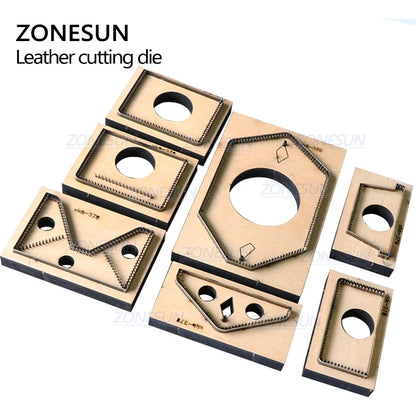 ZONESUN Credit Card Holder Women Wallet Custom Leather Cutting Die Handicraft Punching Tool Mold DIY Paper Wallet Die Cuts