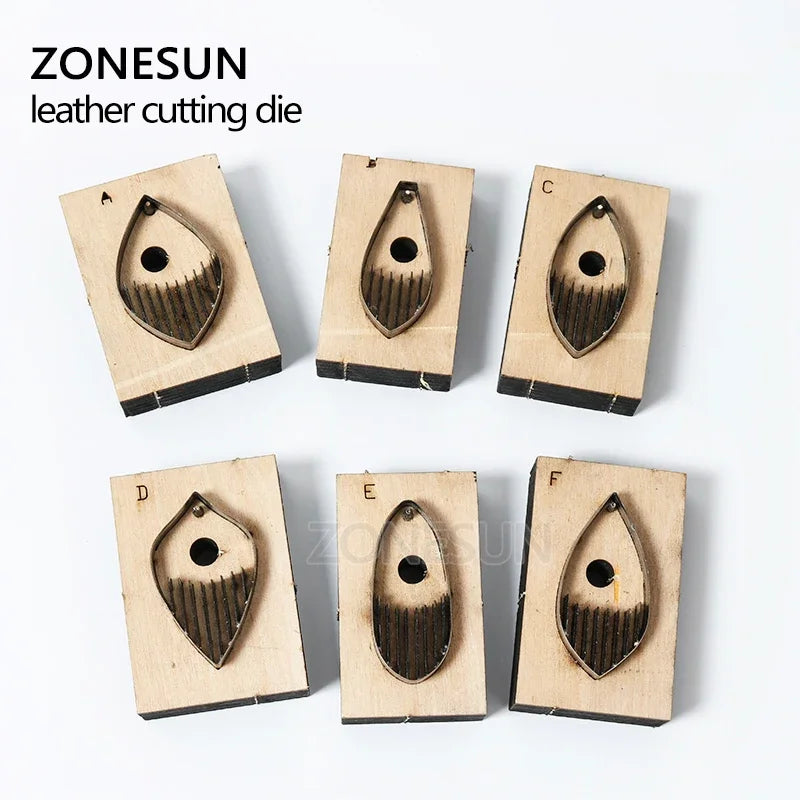 ZONESUN Leather Earring Cutting Die Tassel Steel Rule Die Leather Decoration Tool For Die Cutting Machine DIY Handicraft Cutter