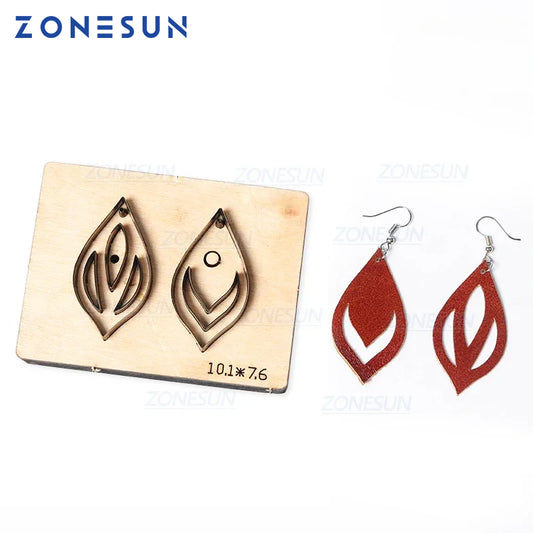 ZONESUN T10 leather paper earring decoration cutting steel rule click press die clicker tools