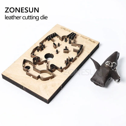 ZONESUN Japan Steel Blade Rule Die Clicker Dies Punch Tool Pig Cutting Mold Wood Templat  For Leather Die Cutting Machine