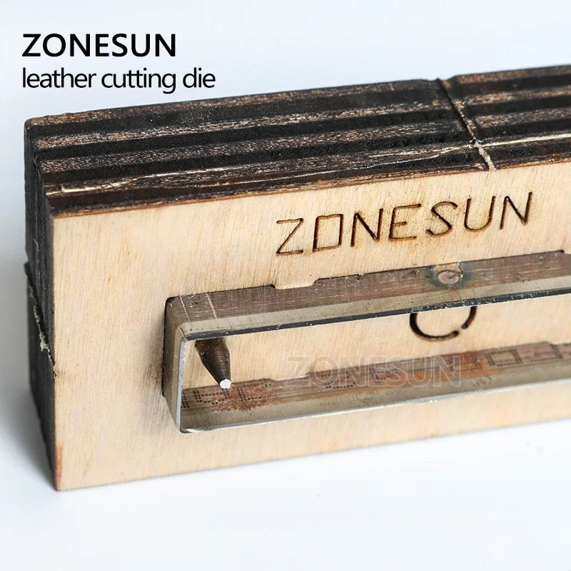 ZONESUN leather earring cutting dies rectangle shape leather paper earring decoration cutting steel rule click press die