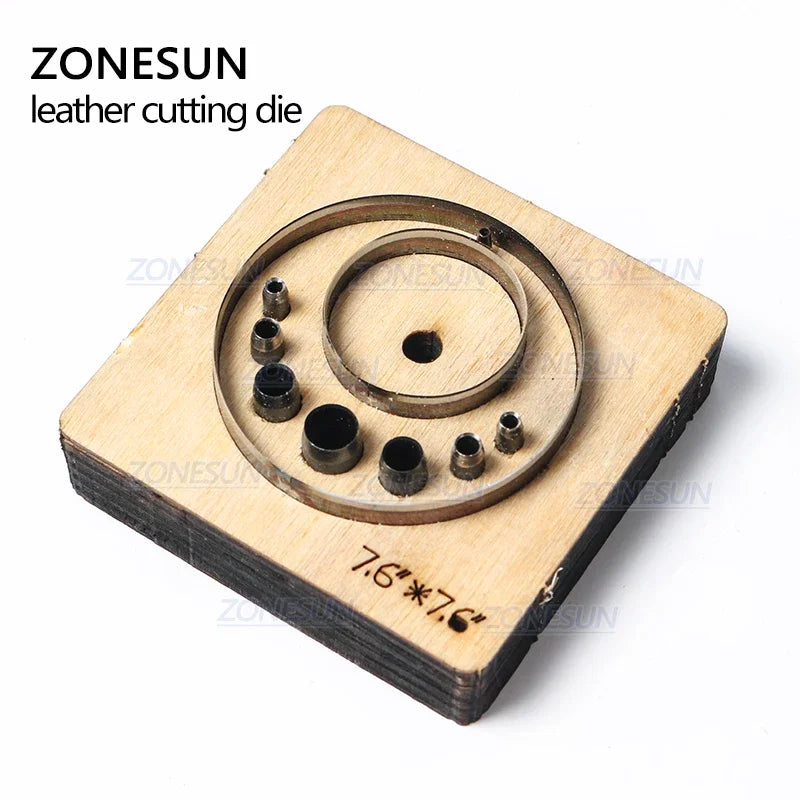 ZONESUN T6 DIY Custom Cutter Leather Earring Cutting Die Leather Cut Out Earring Punch Hand Tool Cut Knife Mould