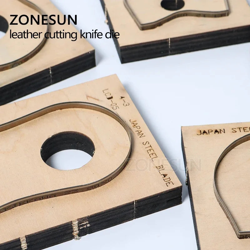 ZONESUN T033 Customized leather cutting die handicraft tool coin purse punch coin pouch cutter mold DIY paper laser knife die