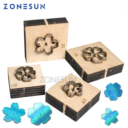 ZONESUN flower leather cutting die papercraft paper art leather decoration tool for die cutting machine DIY handicraft cutter