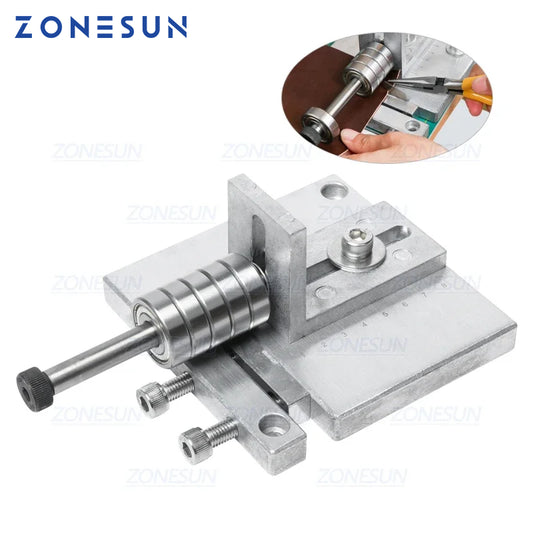 ZONESUN Leather Strap Cutter Splitter Paring Tool Strap Cutting Machine Leather Skiver For Bag Handle Guitar Straps Bracelet