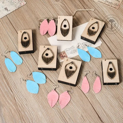 ZONESUN Leather Earring Cutting Die Tassel Steel Rule Die Leather Decoration Tool For Die Cutting Machine DIY Handicraft Cutter