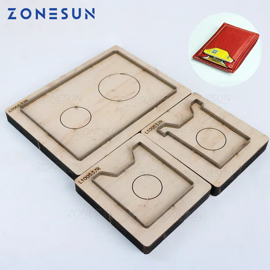 ZONESUN Slim Pocket Wallet Japan Steel Blade Cut Dies/Leather Punching Tool/Handicraft Leather Stitch Tool