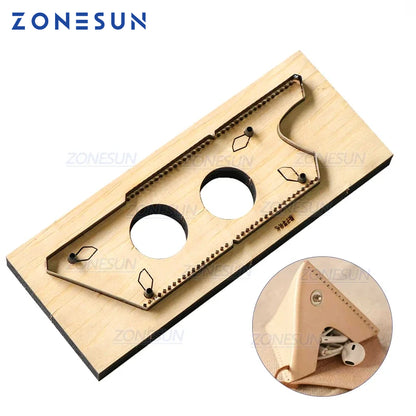 ZONESUN D5 Customized Leather Cutting Die Handicraft Tool Coin Purse Steel Rule Die Clicker Press Punching Tool