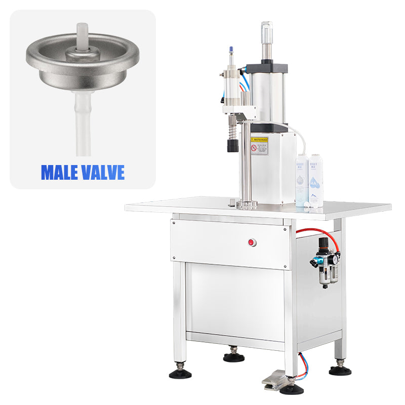 Efficient Production: ZONESUN ZS-QW500 Semi-Auto Aerosol & BOV Spray Can Filling Machine