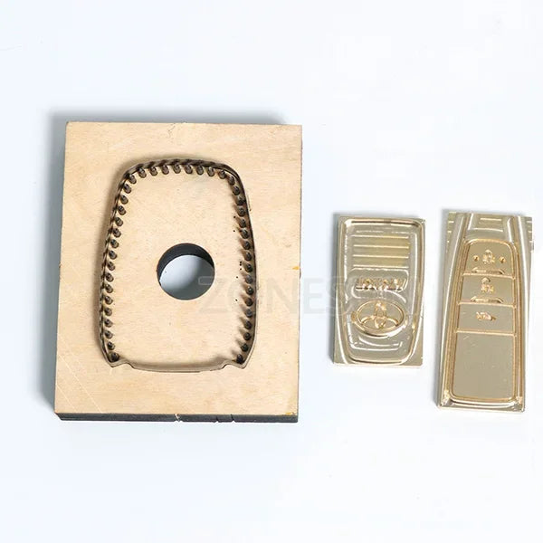 ZONESUN Customized leather cutting die Leather Craft DIY car Key Ring Wooden Template Punching  Key Chain Cutting Mould Cutter