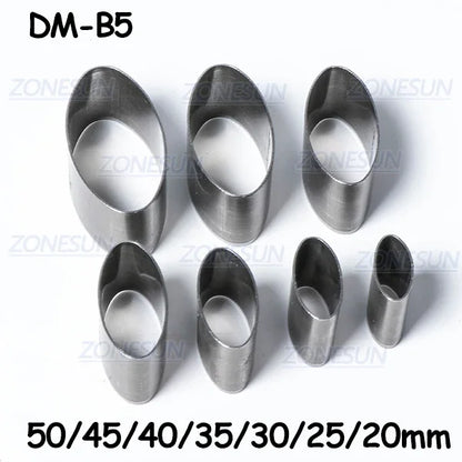 ZONESUN 20/25/30/50mm irregular Iron Blade Rule Die Cut Hole Punch Tool Cutting Mold Dies Cutter for DIY Leather Crafts Belt