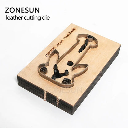 ZONESUN  Rabbit Customized leather cutting die Leather DIY Craft wire earphone collector Wooden Template Punching Cutting Mould